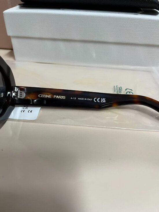 Celine Women CL40194U Triomphe Oval Sunglasses Brown Frame / Gray Lens main image 6